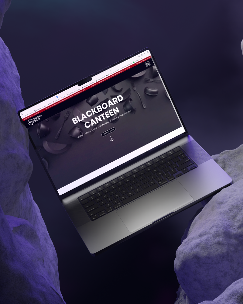 Blackboard canteen website portfolio post