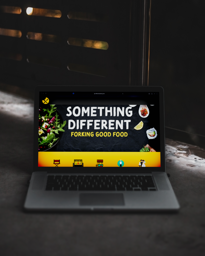something different catering website portfolio post
